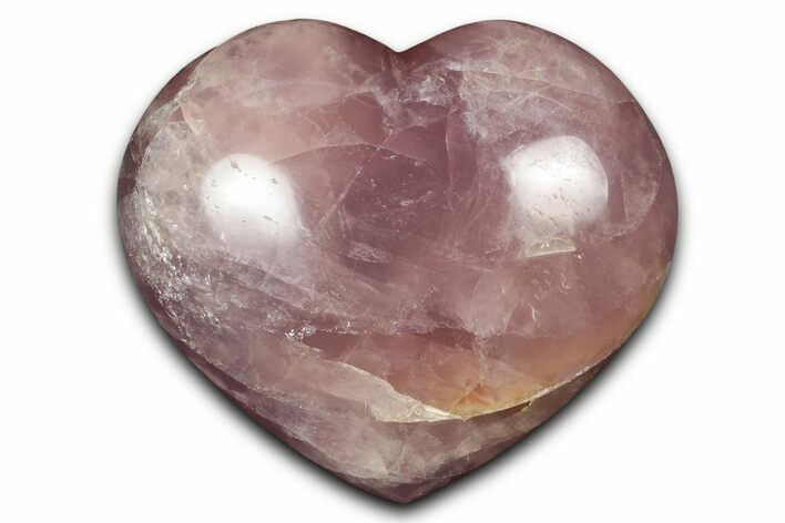 Polished Rose Quartz Heart - Madagascar #333911